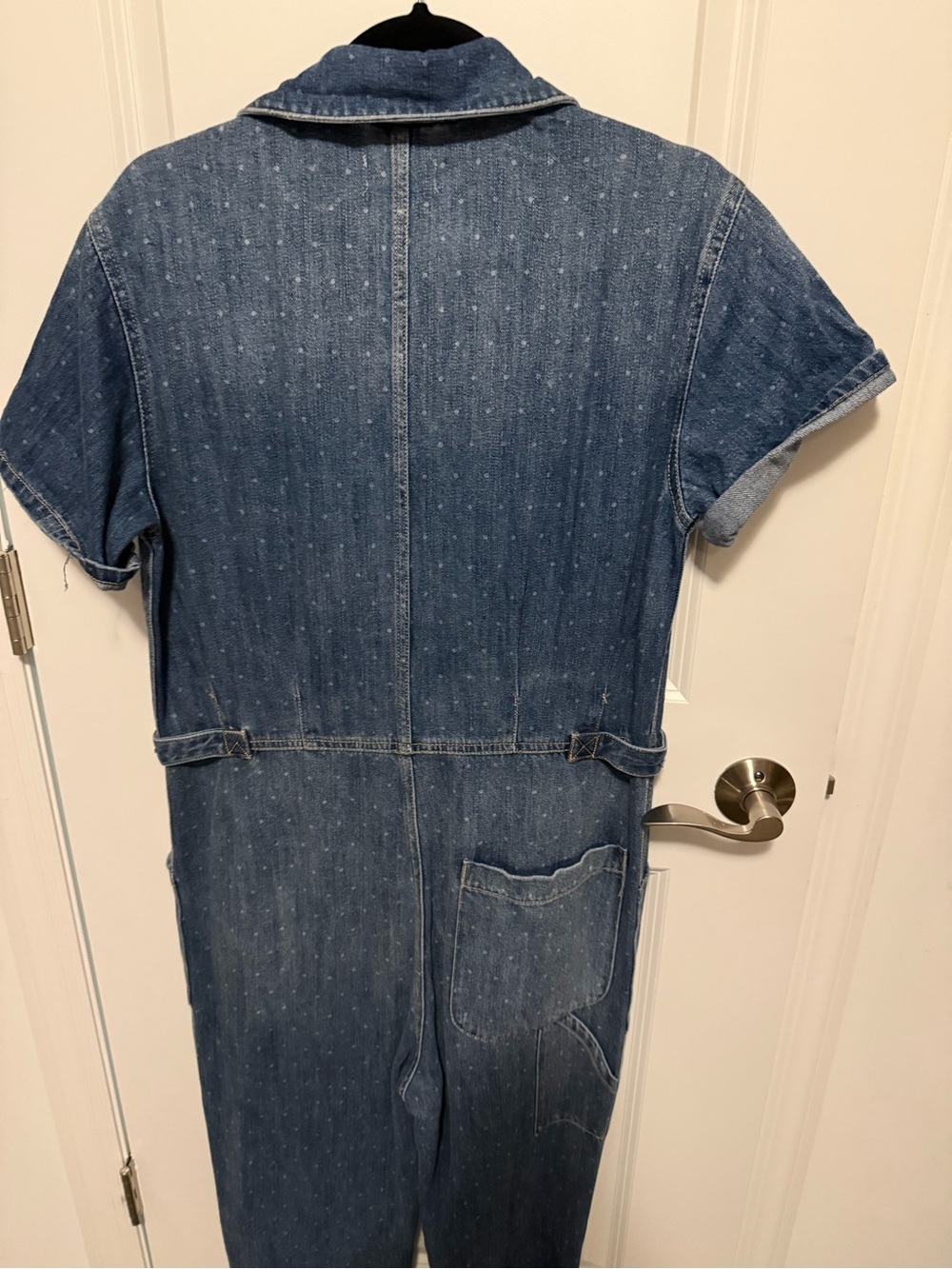 pistola Indigo Short-Sleeve Denim Jumpsuit - Picture 5 of 7
